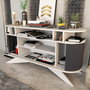 Hanah Home Aparador Moderno Blanco y Antracita